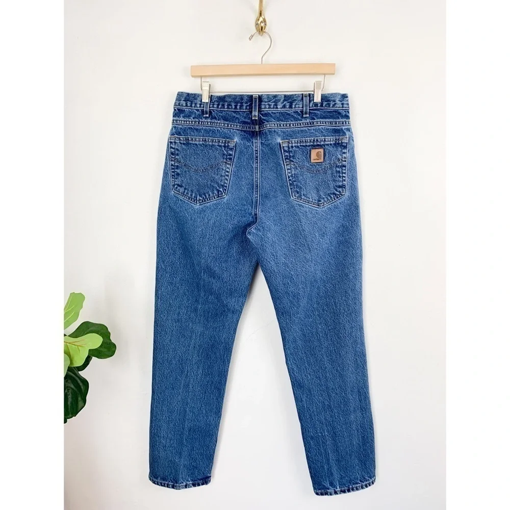 Vintage Carhartt Traditional Fit High Waisted Jeans Sz 35/32